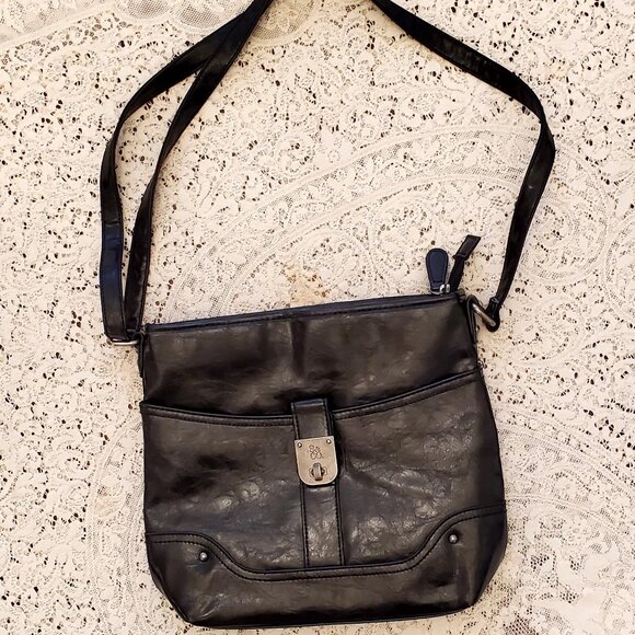 STYLE & CO. BLACK PURSE WITH LONG STRAP - Picture 1 of 8
